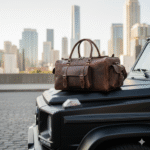 Full Grain Buffalo Leather Duffle Travel Bag - Image 2