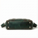 Green Buffalo Leather Messenger Bag - Image 5