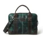Green Buffalo Leather Messenger Bag - Image 2